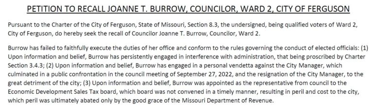 Recall Successful, Toni Burrow to be Removed from Council